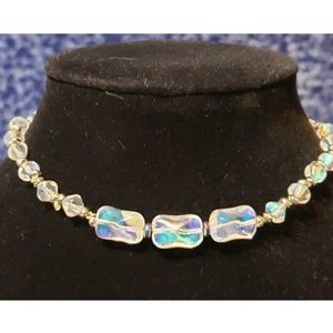 Hand Knotted, Nylon Coated Steel & Czech Glass